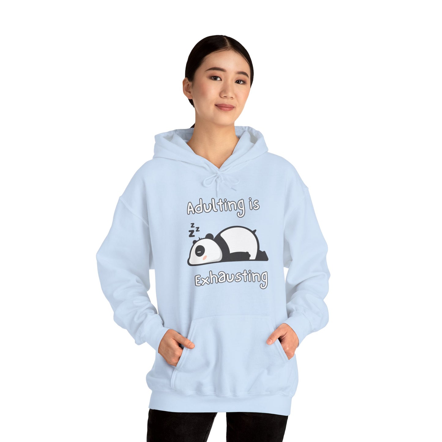 Adulting Panda Hoodie