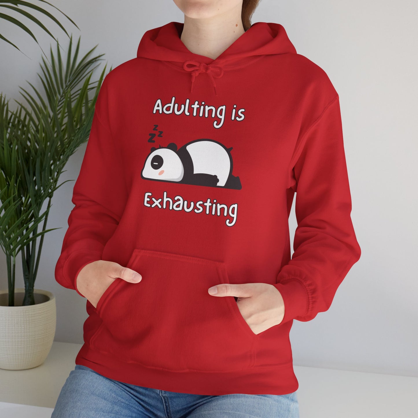 Adulting Panda Hoodie