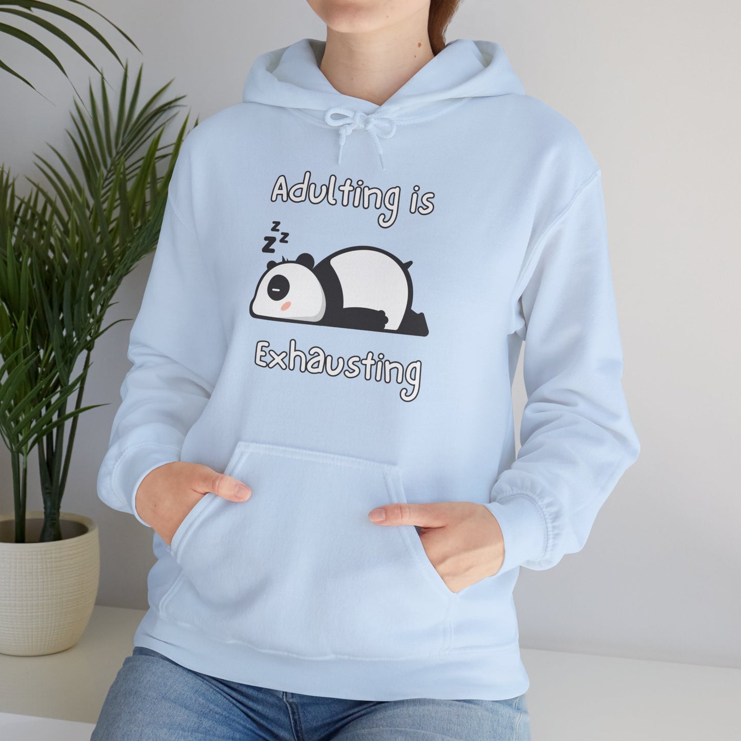 Adulting Panda Hoodie