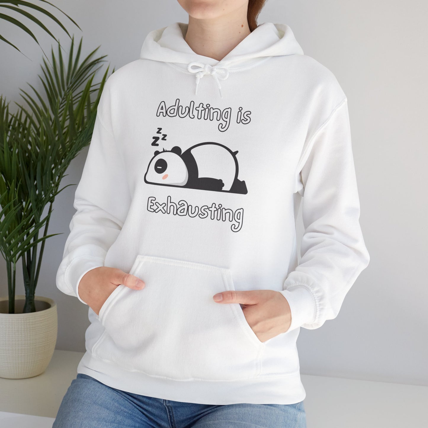 Adulting Panda Hoodie