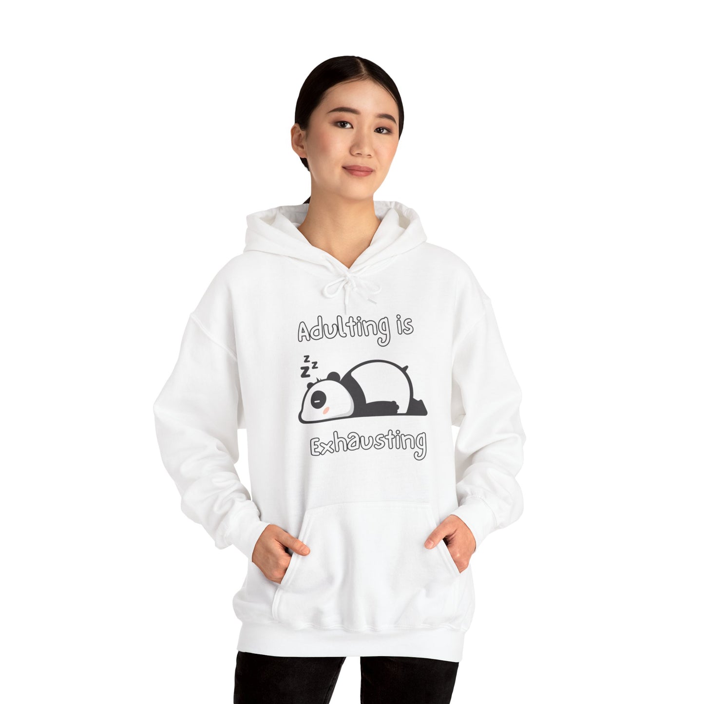 Adulting Panda Hoodie