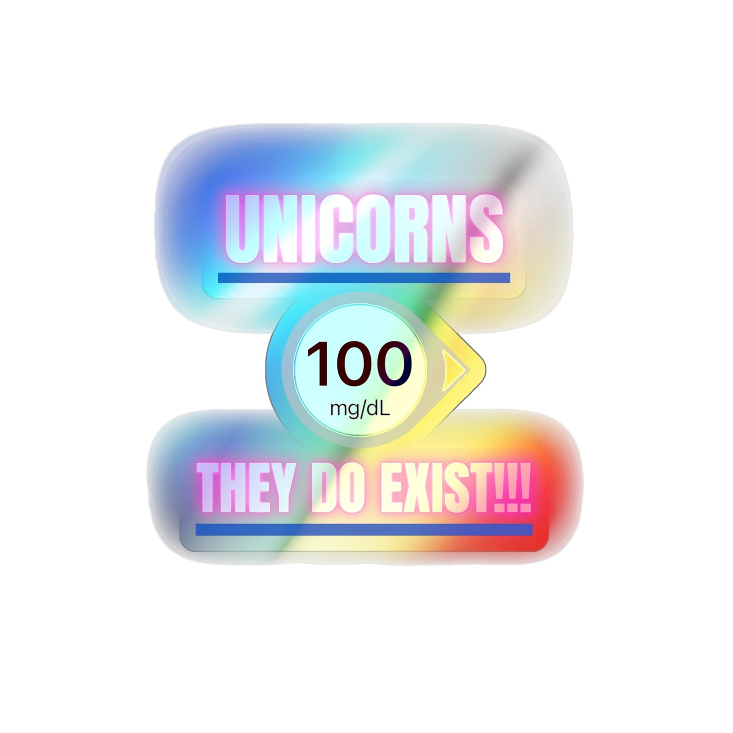 Unicorns Holographic Stickers