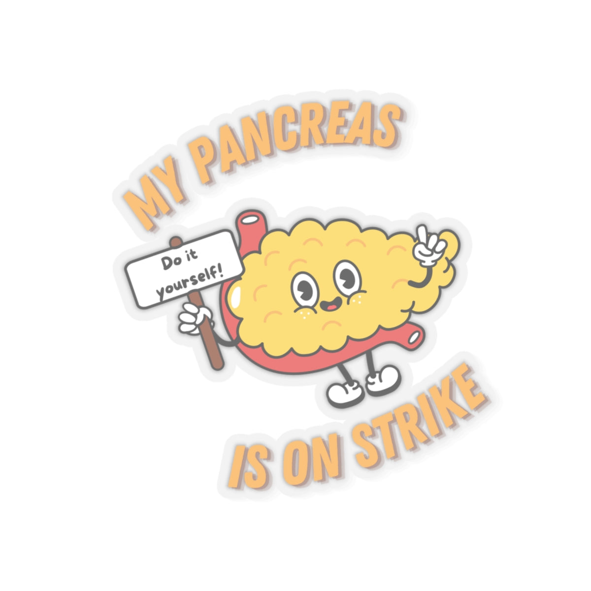 Pancreas On Strike Sticker