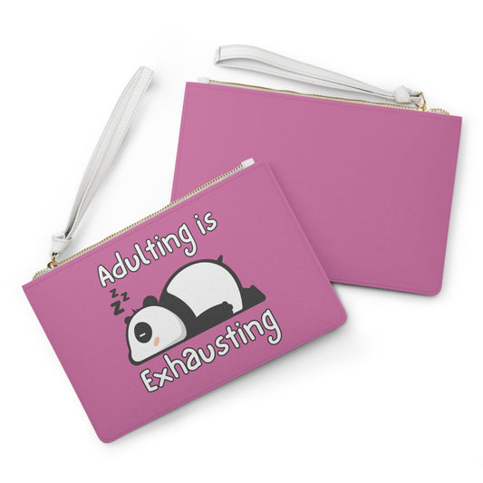 Adulting Panda Clutch Bag