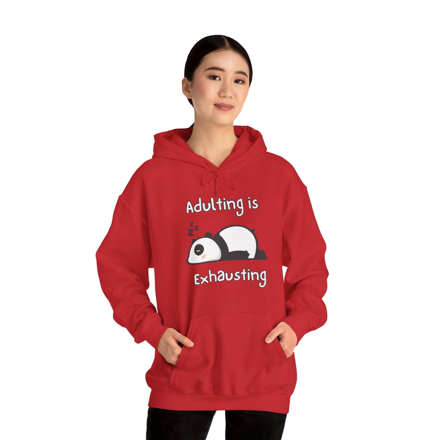 Adulting Panda Hoodie