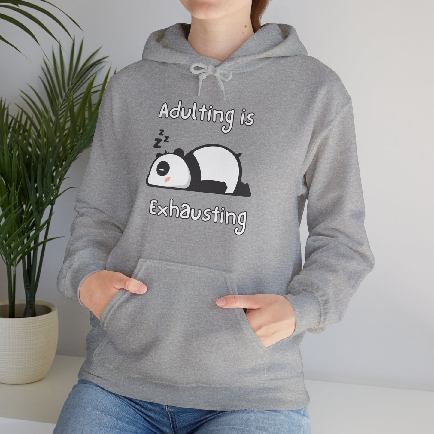 Adulting Panda Hoodie