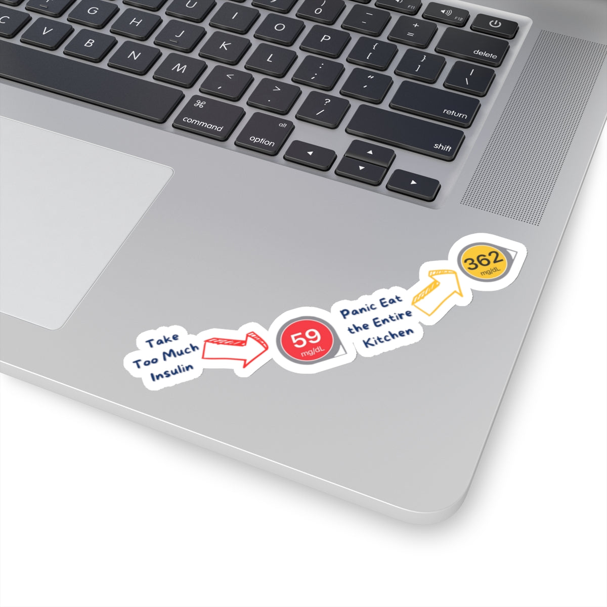 Diabetic Crazy Cycle Stickers