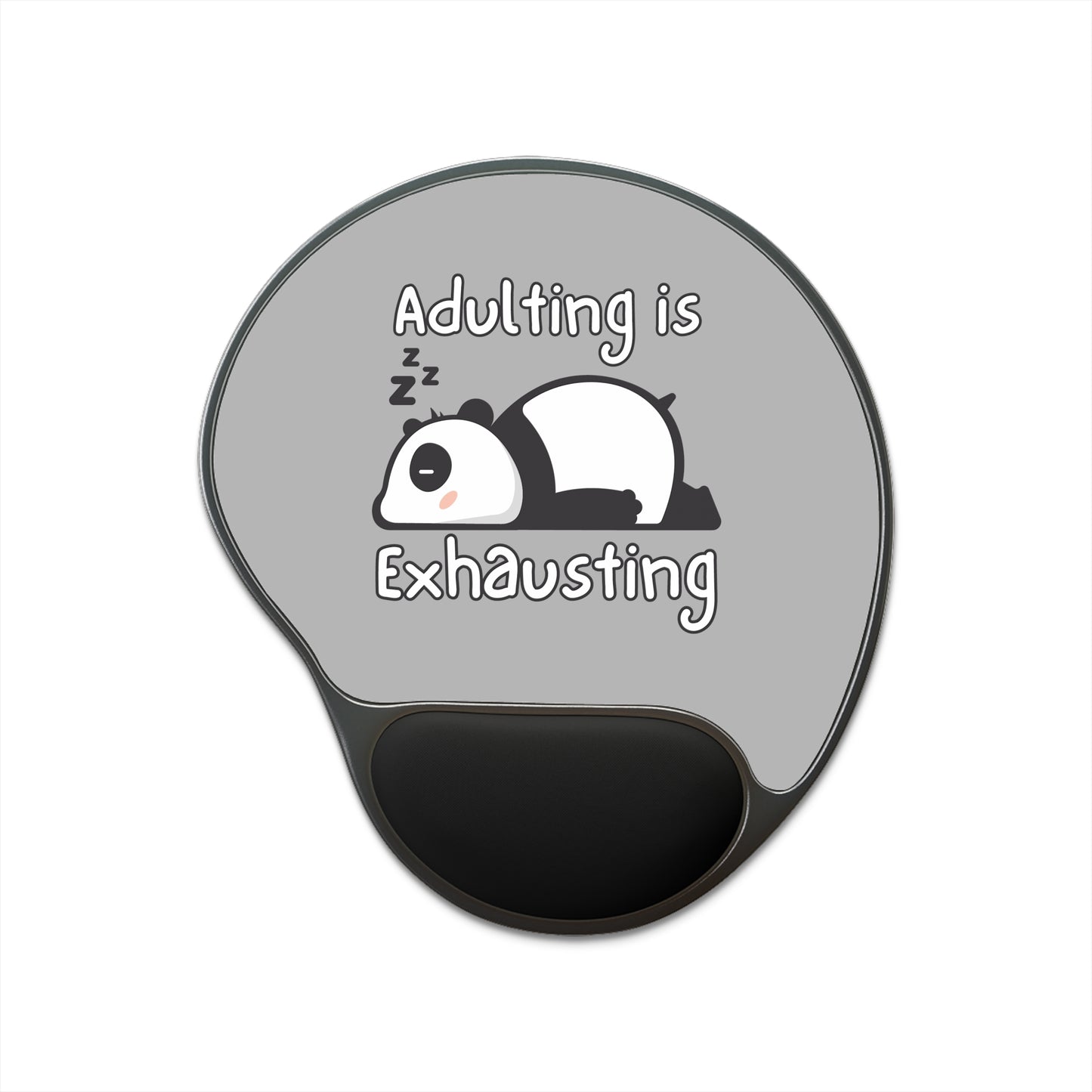Adulting Panda Mouse Pad With Wrist Rest