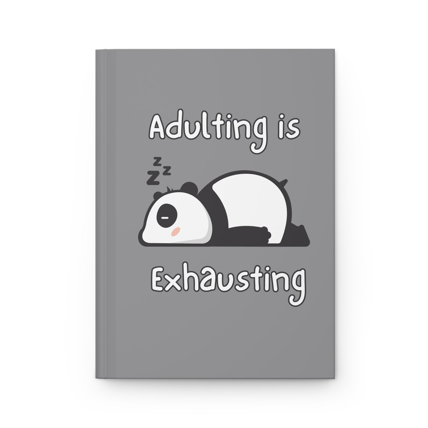 Adulting Panda Hardcover Journal
