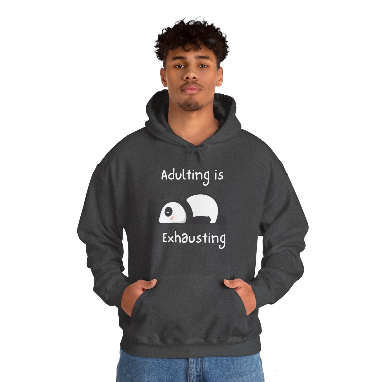 Adulting Panda Hoodie