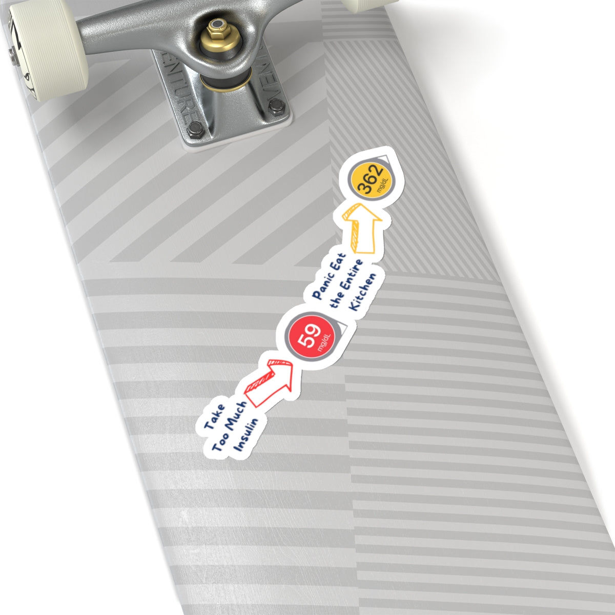 Diabetic Crazy Cycle Stickers